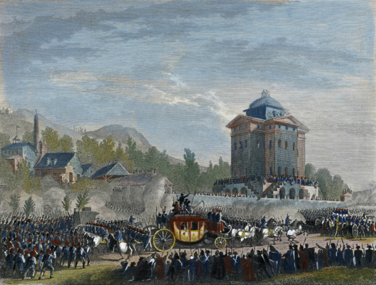 Retour de Varennes. Arrivée de Louis Seize à Paris, le 25 juin 1791